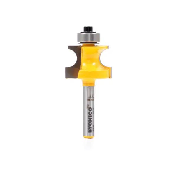 Yonico 3/8 in. Bullnose Bead Router Bit with 1/4 in. Shank Carbide Tipped
