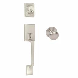 Delaney Capri Satin Nickel Single Dummy Entry Door Handleset thumbnail 1