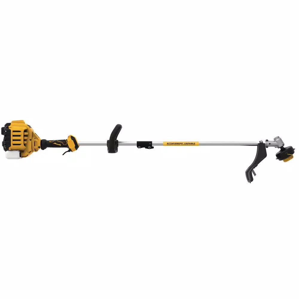DEWALT 27cc 2-Cycle Gas Straight Shaft String Trimmer, Attachment Capable