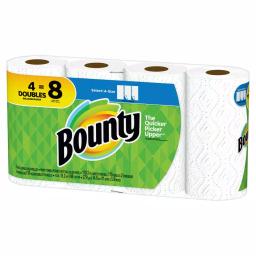 Bounty Select-A-Size White Paper Towel Rolls, 4 Double Rolls (6-Pack) thumbnail 3