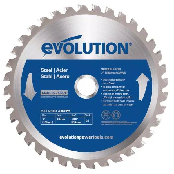 Evolution Power Tools Evolution 5-3/8 in. 30-Teeth Carbide Metal Cutting Saw Blade for Mild Steel