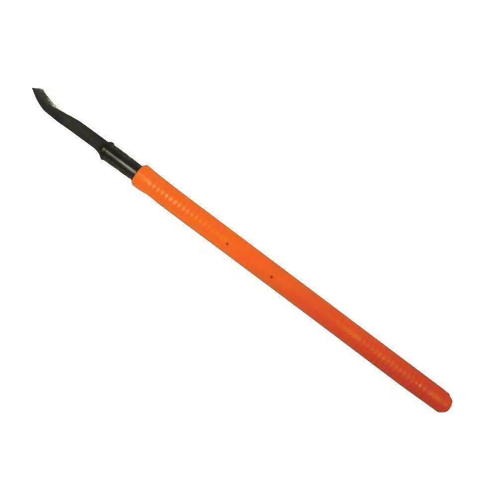 Nupla 35 in. Composite Fiberglass Non-Conductive Pry Bar with Single End and Curved Tip