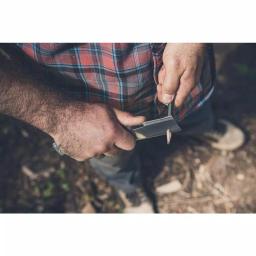 Gerber Flatiron Micarta 3 in. D2 Steel Cleaver Style Folding Knife thumbnail 8