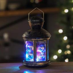 Winsome House 10-Light RGB Color Changing LED Holiday Lantern with Ornaments thumbnail 2