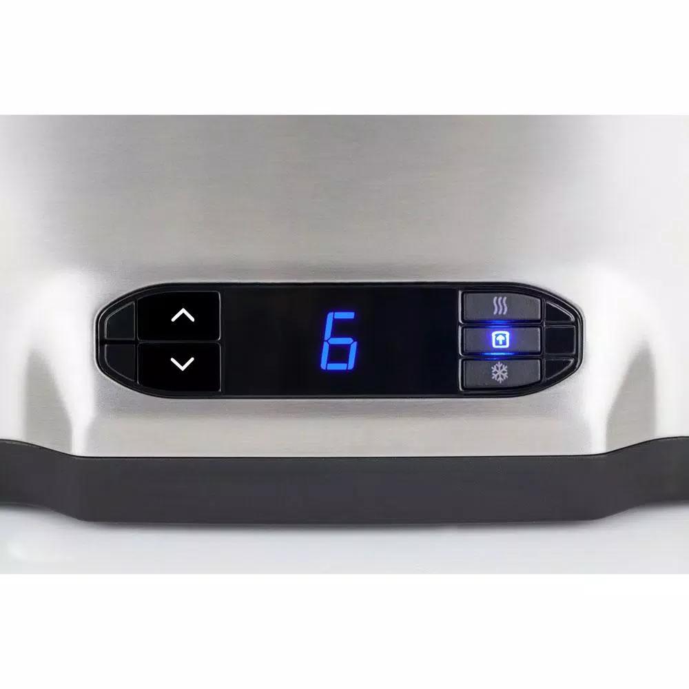 CASO Design Inox 2-Slice Stainless Steel Wide Slot Toaster with LED Display