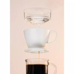 OXO Good Grips 1.5-Cup Pour-Over Coffee Maker with Water Tank, White thumbnail 3
