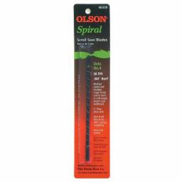 Olson Saw 5 in. Plain End Spiral Scroll Saw Blades, Universal No. 4, 36 TPI, High Carbon Steel (12-Pack) thumbnail 2