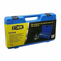 Stark 32-Piece SAE and Metric Hex Bit Socket Set, Chromium-Vanadium & S2 Steel thumbnail 3