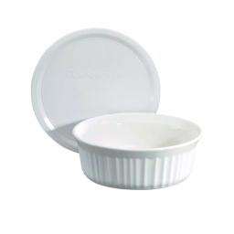 Corningware French White 10-Piece Ceramic Bakeware Set with Lids thumbnail 5