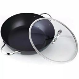 Cooks Standard 5 Qt. Hard-Anodized Aluminum Nonstick Saute Pan with Glass Lid, 12 in. thumbnail 4