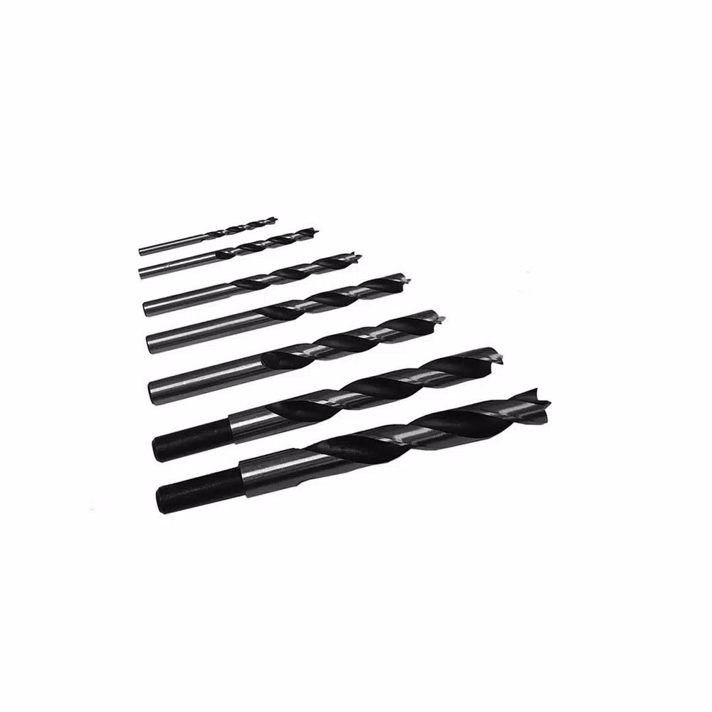 Milescraft 7-Piece Brad Point Drill Bit Set, Precision Ground Steel