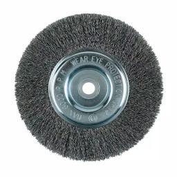 Lincoln Electric 6 in. x 1 in. Crimped Wire Wheel Brush for Bench or Pedestal Grinders thumbnail 2