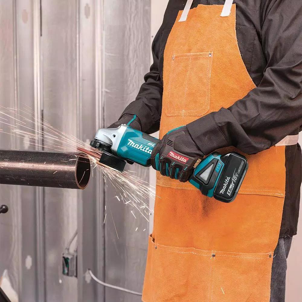 Makita 18V LXT Brushless 5" Angle Grinder Kit with 5.0Ah Battery & Charger