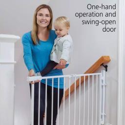 Safety 1st Ready to Install 28 in. Hardware Mounted Child Safety Gate, White thumbnail 2