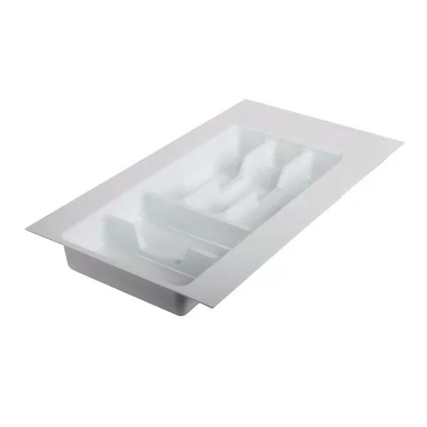 Real Solutions for Real Life Real Solutions by Knape and Vogt Tableware Drawer Organizer, White Plastic, 5 Sections
