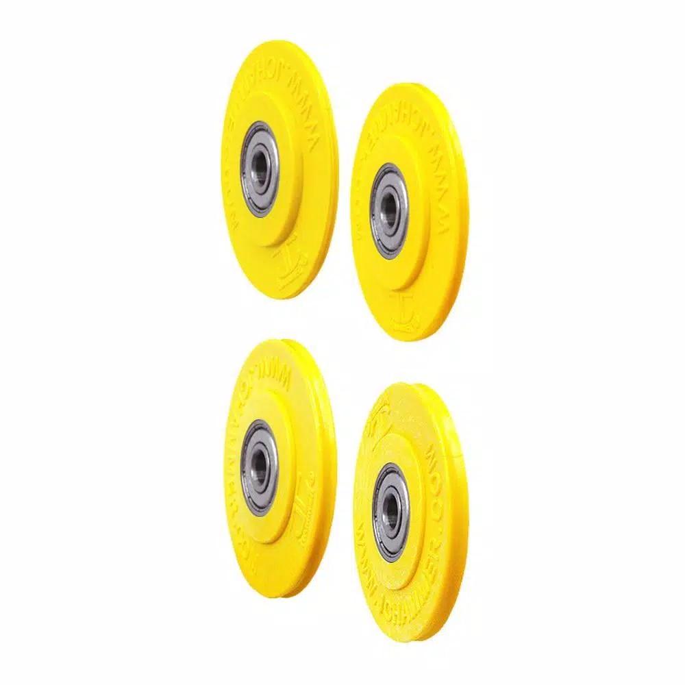 JC Hammer 2 in. Screening Wheels Pro Pack, 4-Pack Replacement Wheels for Spline Sizes 065-260