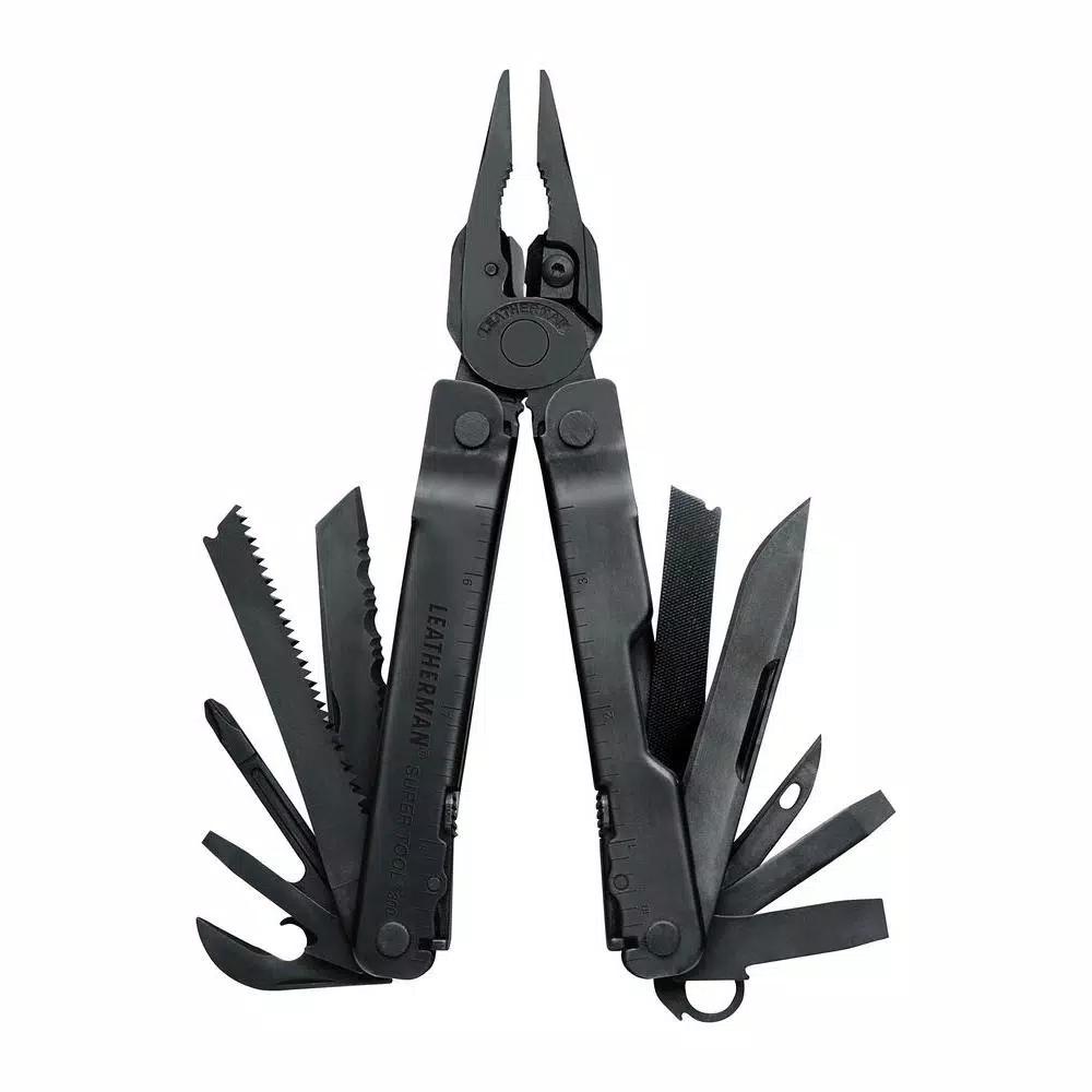 Leatherman Tool Group Leatherman Super Tool 300 19-in-1 All Purpose Multi-Tool, Black