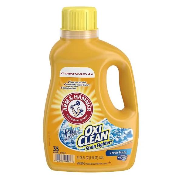 Arm & Hammer Fresh Scent Liquid Laundry Detergent with OxiClean, 61.2 oz (6-Pack)