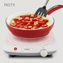 NutriChef White Electric Countertop Hot Plate Buffet Burner with Adjustable Temperature Control thumbnail 2