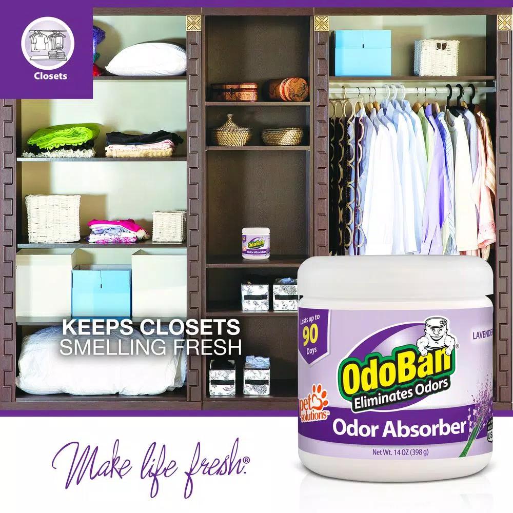 OdoBan Solid Odor Absorber Gel, Lavender Scent, 14 oz.