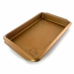 Gibson Home Gibson Country Kitchen Copper Embossed Carbon Steel 13.75 in. Roasting Pan thumbnail 2