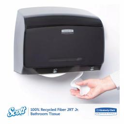 Kimberly-Clark PROFESSIONAL Scott 100% Recycled Fiber Jumbo Bath Tissue, 2-Ply, 12 Rolls thumbnail 3