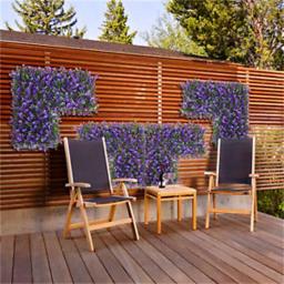 Ejoy GorgeousHome Artificial Boxwood Hedge Greenery Panels, 20 x 20 in., UV Protected, 12-Pack thumbnail 2
