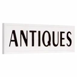 Pinnacle Rustic Antiques White Metal Wall Sign - 36.5 in. x 9.75 in. Farmhouse Tin Enamel Decor thumbnail 3