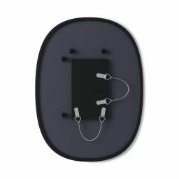 Umbra Hub 24 x 18 in. Oval Modern Framed Wall Mirror - Black thumbnail 2