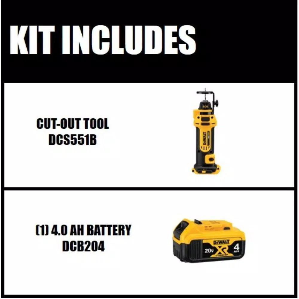 DEWALT 20V MAX Cordless Drywall Cut-Out Tool with 4.0 Ah Battery