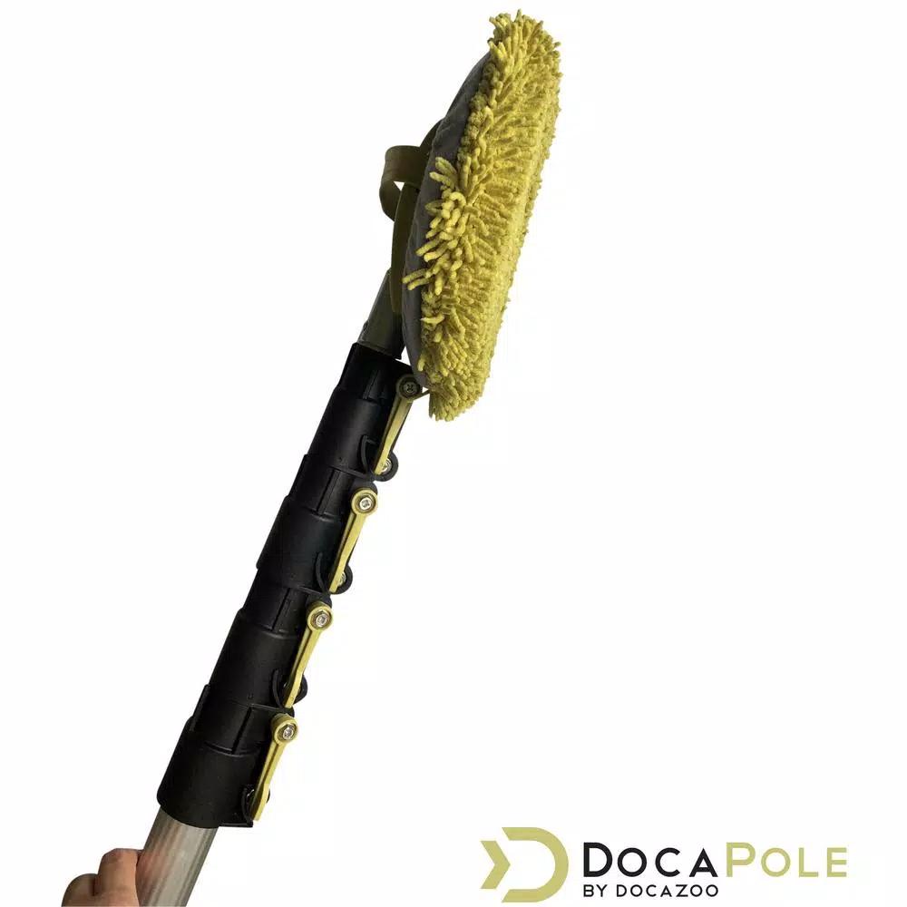 DocaPole 7 ft. to 30 ft. Telescoping Extension Pole with Microfiber Chenille Wall Duster