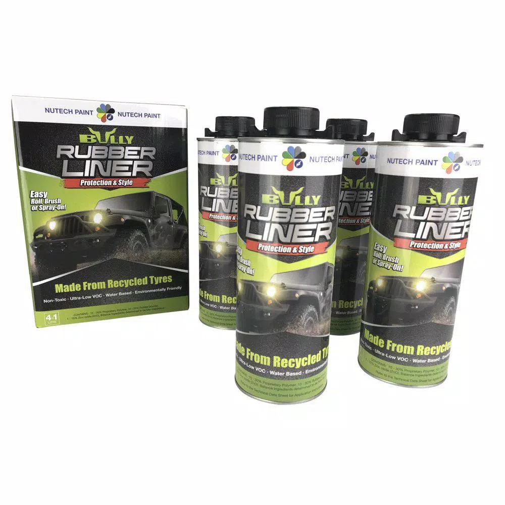 Bullyliner Water Based Rubber Truck Bed Liner, Burnt Red (4-Box Pack)