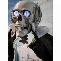 Haunted Hill Farm 5 ft. Animatronic Headless Man Halloween Prop with Talking Skull thumbnail 8