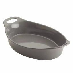 Rachael Ray 2.5 Qt. Gray Ceramic Oval Baker thumbnail 1