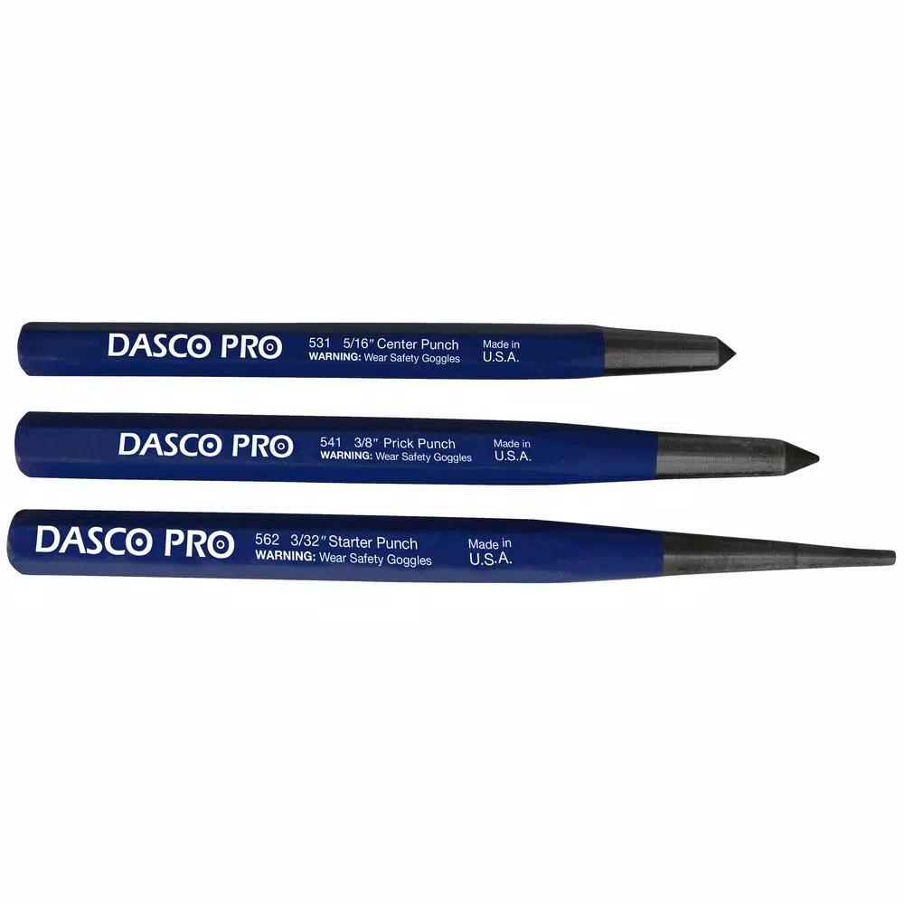 Dasco Pro 3-Piece Marking and Starter Punch Set