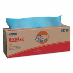 WypAll L40 Blue Pop-Up Wipers, 16.4 x 9.8 in, 100/Box, 9 Boxes Per Carton thumbnail 1