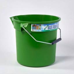 TAFCO PRODUCTS Tafco 3.5 Gal. ECO Utility Bucket, 14 Qt. Heavy-Duty Recycled Plastic Pail with Spout and Sponge, Green thumbnail 2