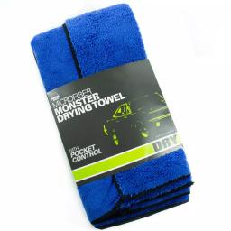 Zwipes Ultra Plush Extra Large Microfiber Drying Towel, Blue (2-Pack) thumbnail 1