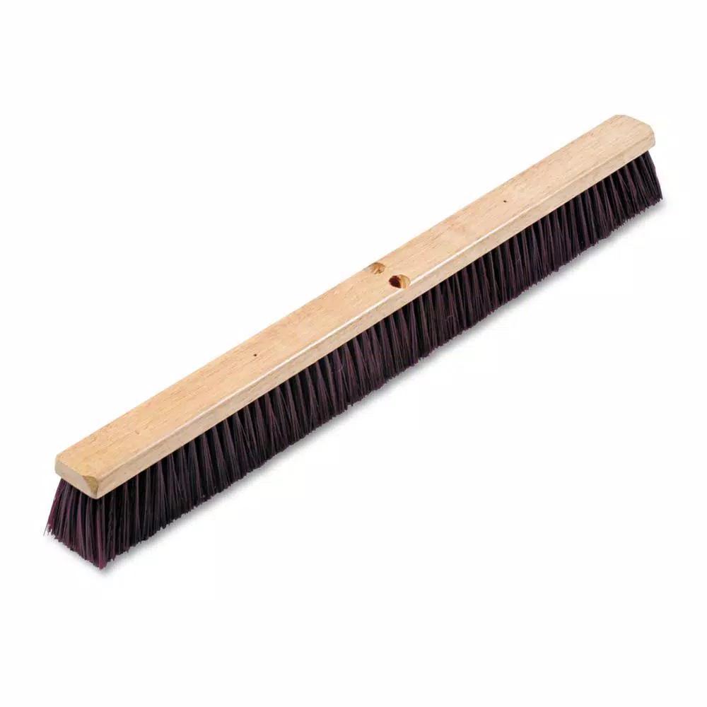 ProLine 36 in. Heavy-Duty Maroon Stiff Polypropylene Floor Broom Head