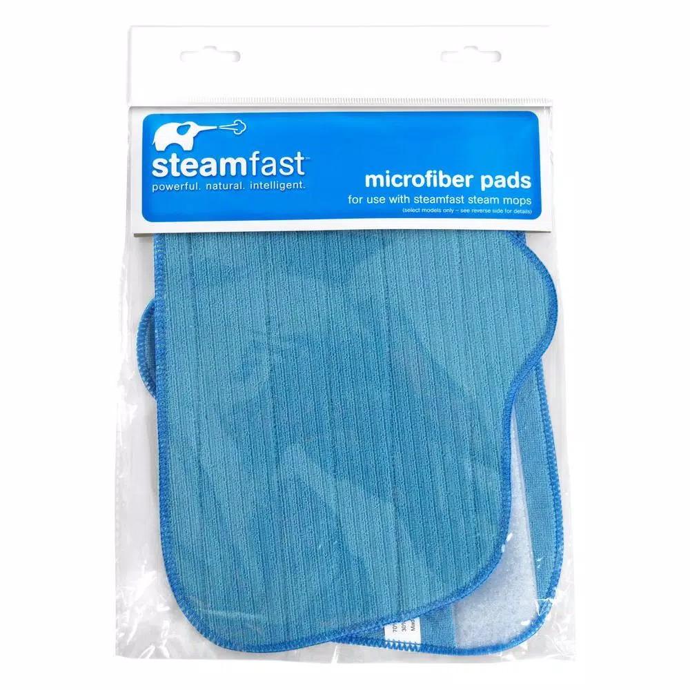 SteamFast Replacement Microfiber Cleaning Pads for Steam Mops, 2-Pack