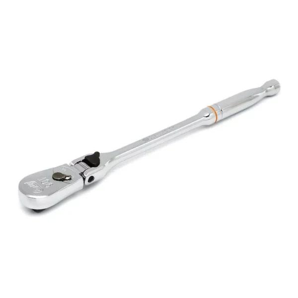 GEARWRENCH 3/8 in. Drive 90-Tooth Locking Flex Head Teardrop Ratchet, 11 in.