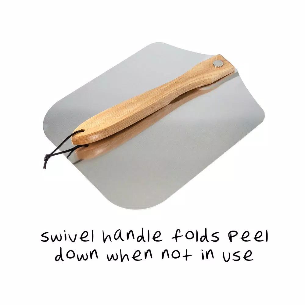 Honey-Can-Do 12 in. x 14 in. Aluminum Foldable Pizza Peel
