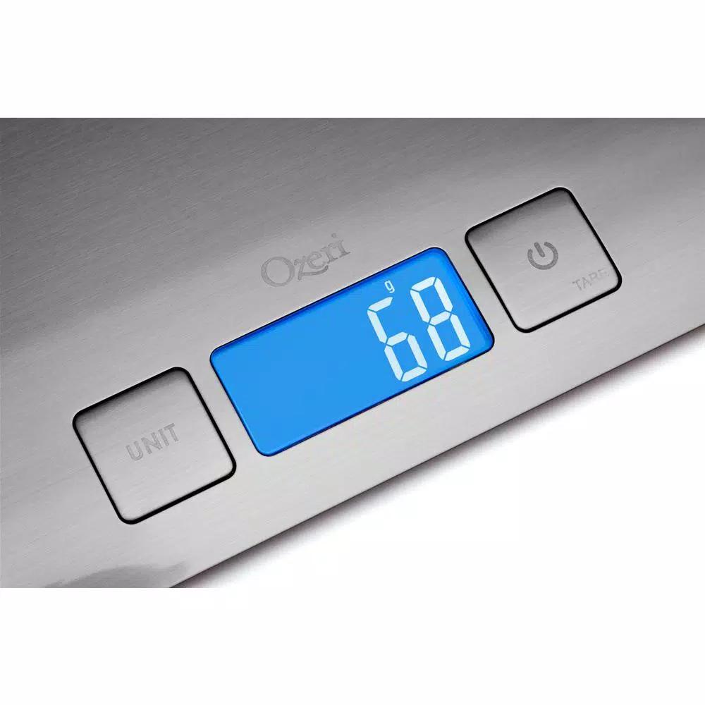 Ozeri Zenith Digital Kitchen Scale, SUS304 Stainless Steel with Fingerprint Resistant Coating