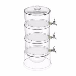 Classic Cuisine 3-Tier Beverage Dispenser, 354 oz BPA-Free Plastic Drink Server with 4 Removable Spigots thumbnail 1