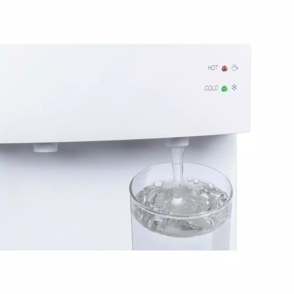 Igloo Top Loading Water Dispenser with Hot and Cold Water, White