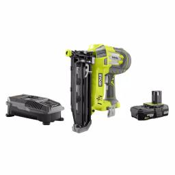 RYOBI 18V ONE+ AirStrike 16-Gauge Cordless Straight Finish Nailer Kit with 2.0 Ah Battery and Charger thumbnail 1