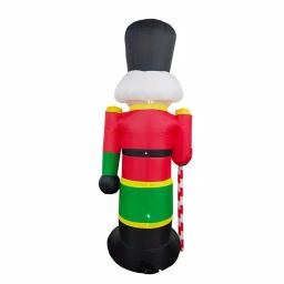 ALEKO's 8 ft. Christmas Inflatable Nutcracker with LED Lights and UL Certified Blower thumbnail 6