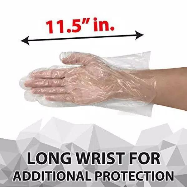 Safe Handler Long Cuff HDPE Multipurpose Disposable Gloves, 2100-Count