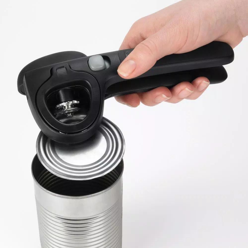 OXO Good Grips Locking Can Opener with Lid Catch, Black
