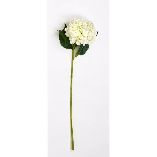 Unbranded 32 in. Cream Hydrangea Silk Spray Set of 3 - Realistic Artificial Floral Stems